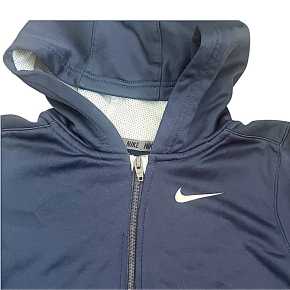 Nike Therma-Fit deep blue zip-up Hoodie 7 pockets logo - Picture 6 of 13
